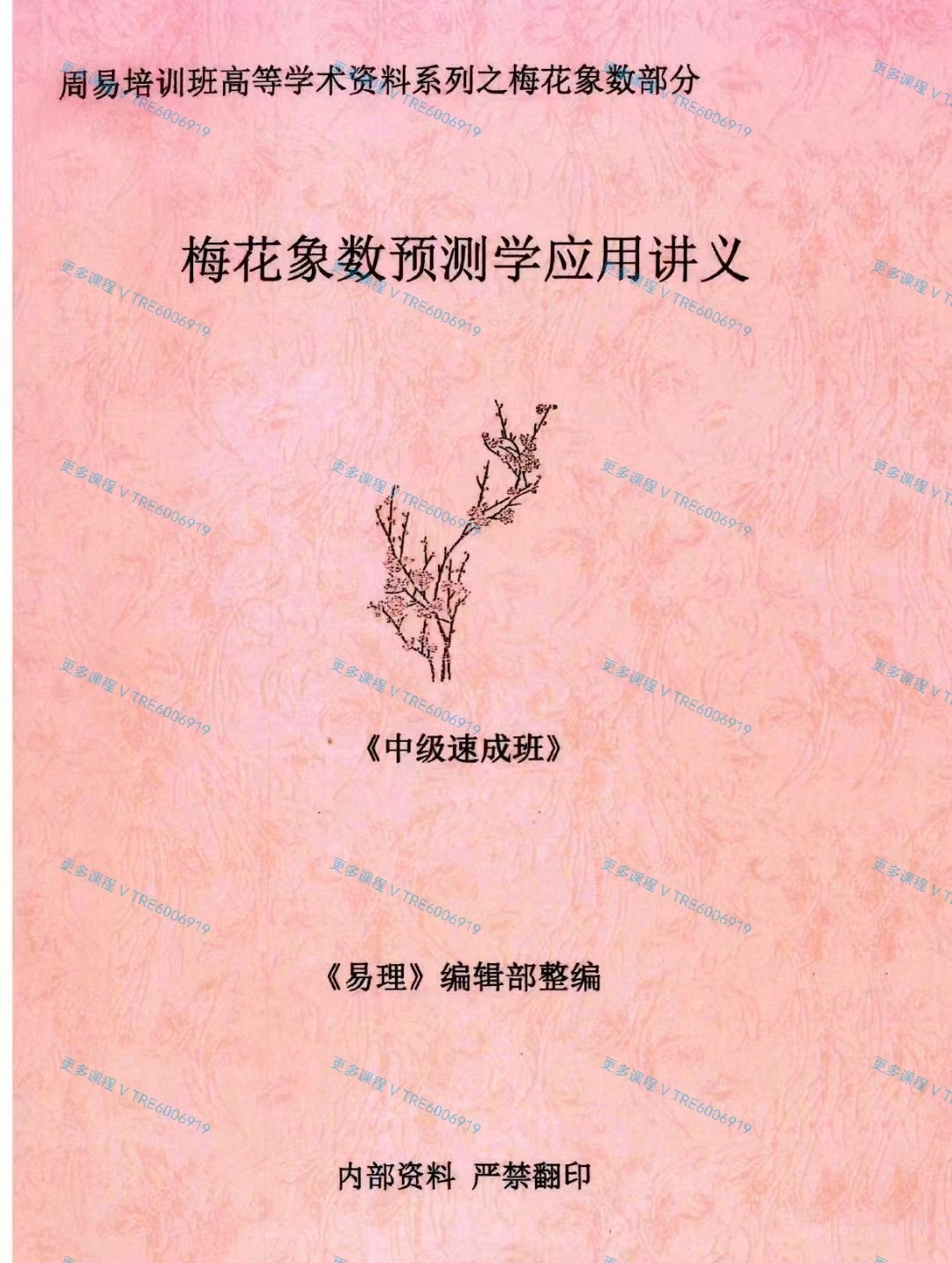 (梅花易数)黄鉴老师 梅花象数预‮学测‬应用讲义《初、中、高‮速级‬成班》《易理》编辑部整编3本