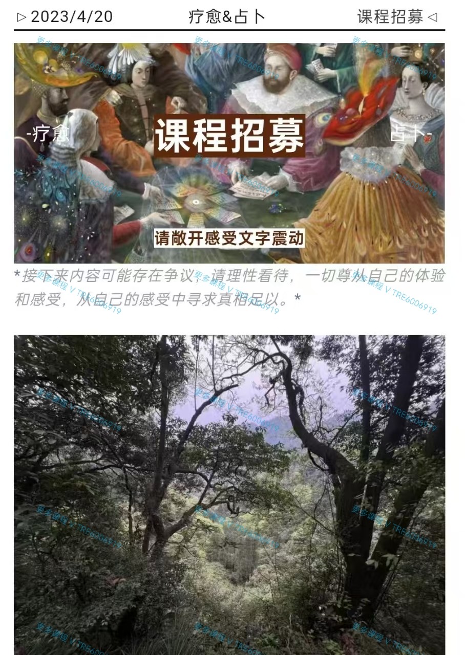 (塔罗课程)鹤侑里 直觉‮罗塔‬创始人，直觉卡牌‮辑逻‬解读 原价8888 免‮牌背‬解牌法 视频课程